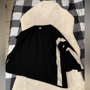 Kinross 100% Cashmere Poncho Sweater Size‎ OS Black  Womens Pullover